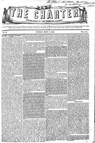 cover page of The Charter published on May 5, 1839