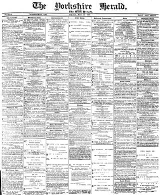 cover page of York Herald published on May 13, 1892