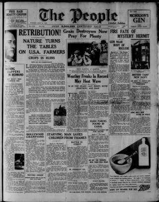 cover page of The People published on May 13, 1934