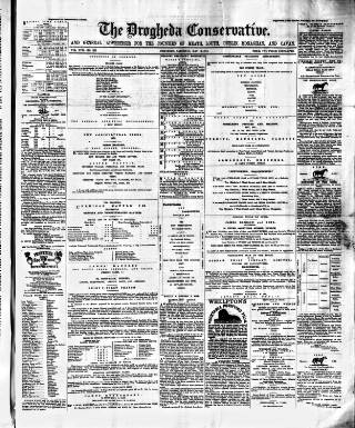 cover page of Drogheda Conservative published on May 13, 1871