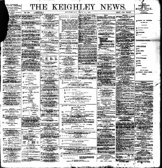 cover page of Keighley News published on May 14, 1898