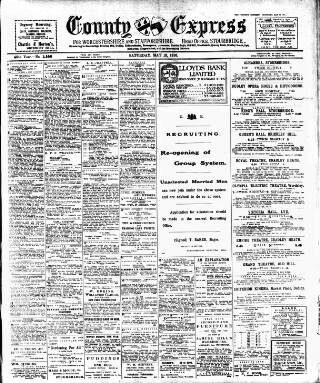 cover page of County Express published on May 13, 1916