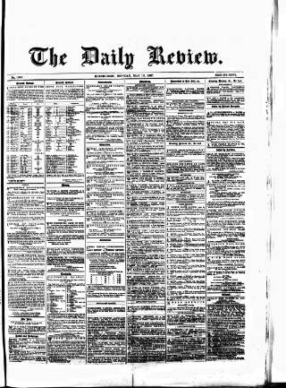 cover page of Daily Review (Edinburgh) published on May 13, 1867