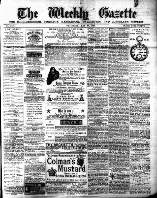 cover page of Northern Weekly Gazette published on May 13, 1882