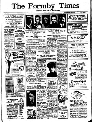 cover page of Formby Times published on May 13, 1944