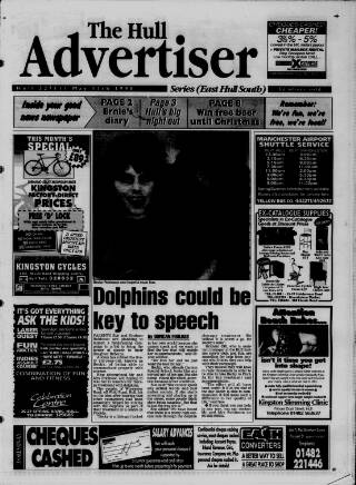 cover page of East Hull Advertiser published on May 13, 1998