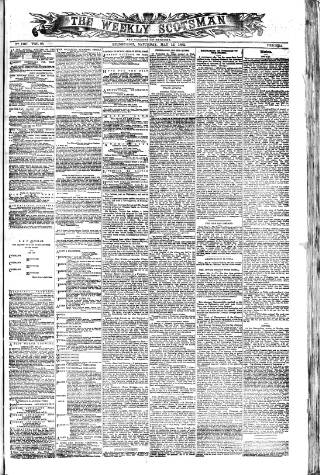 cover page of Weekly Scotsman published on May 13, 1882