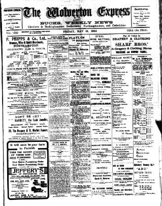 cover page of Wolverton Express published on May 13, 1904