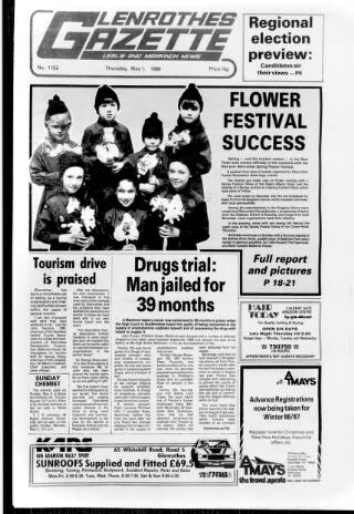 cover page of Glenrothes Gazette published on May 1, 1986