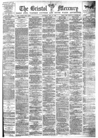 cover page of Bristol Mercury published on May 11, 1895