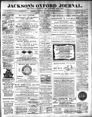 cover page of Oxford Journal published on May 11, 1901