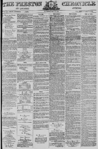 cover page of Preston Chronicle published on May 11, 1872