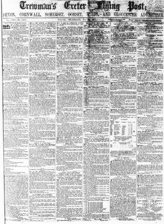 cover page of Exeter Flying Post published on May 12, 1875