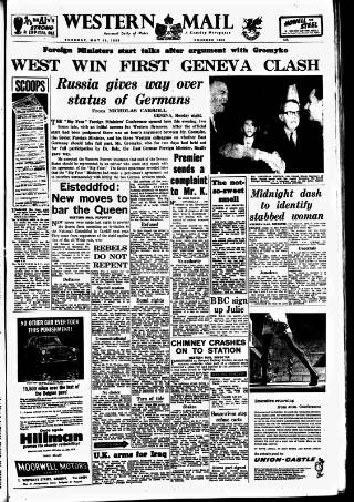 cover page of Western Mail published on May 12, 1959
