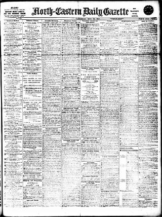 cover page of Daily Gazette for Middlesbrough published on May 12, 1917