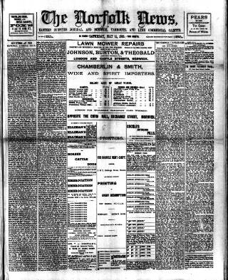 cover page of Norfolk News published on May 11, 1895