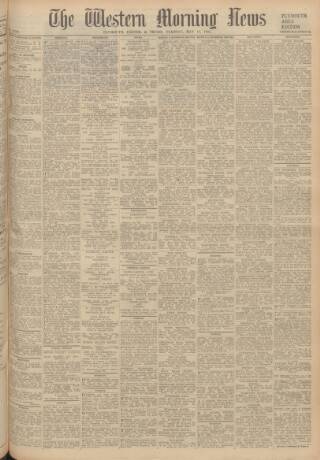 cover page of Western Morning News published on May 11, 1948