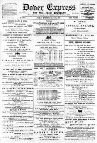 cover page of Dover Express published on May 11, 1888