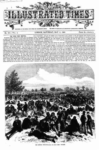 cover page of Illustrated Times published on May 11, 1867