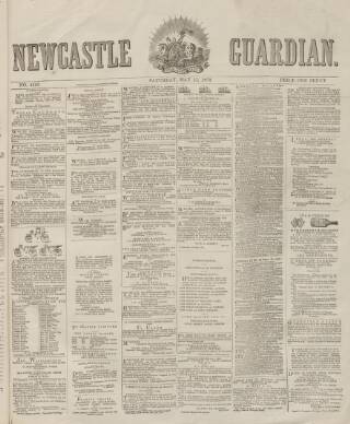 cover page of Newcastle Guardian and Tyne Mercury published on May 11, 1872