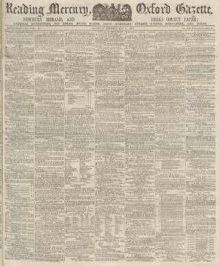 cover page of Reading Mercury published on May 11, 1872