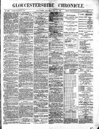 cover page of Gloucestershire Chronicle published on May 11, 1889