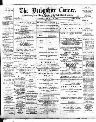 cover page of Derbyshire Courier published on May 11, 1895