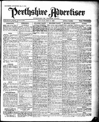 cover page of Perthshire Advertiser published on May 11, 1946