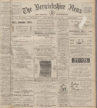 cover page of Berwickshire News and General Advertiser published on May 12, 1914