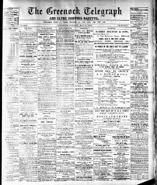 cover page of Greenock Telegraph and Clyde Shipping Gazette published on May 12, 1903