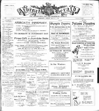 cover page of Arbroath Herald published on May 11, 1923