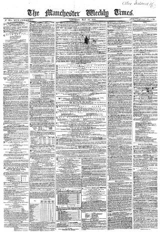 cover page of Manchester Times published on May 11, 1861