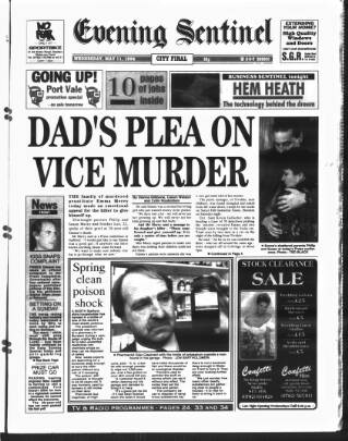 cover page of Staffordshire Sentinel published on May 11, 1994