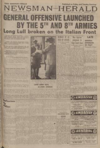 cover page of Essex Newsman published on May 12, 1944