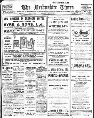 cover page of Derbyshire Times published on May 11, 1912