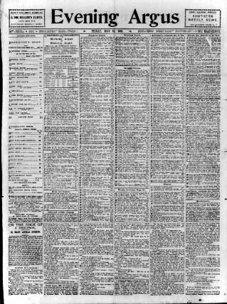 cover page of Brighton Argus published on May 12, 1899