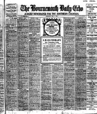 cover page of Bournemouth Daily Echo published on May 11, 1910