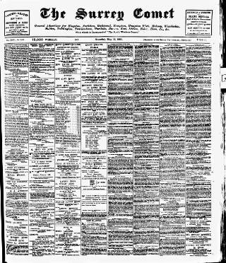 cover page of Surrey Comet published on May 11, 1901