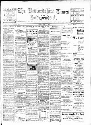 cover page of Bedfordshire Times and Independent published on May 11, 1906