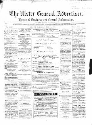 cover page of Ulster General Advertiser, Herald of Business and General Information published on May 11, 1867