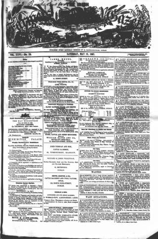 cover page of Farmer's Gazette and Journal of Practical Horticulture published on May 11, 1867
