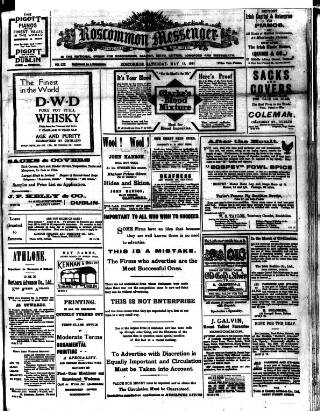 cover page of Roscommon Messenger published on May 12, 1923