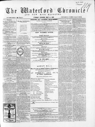 cover page of Waterford Chronicle published on May 11, 1869