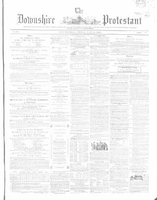 cover page of Downshire Protestant published on May 11, 1860