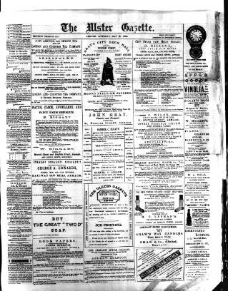 cover page of Ulster Gazette published on May 12, 1894