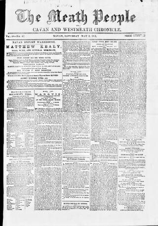 cover page of Meath People published on May 11, 1861