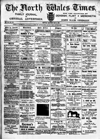 cover page of North Wales Times published on May 11, 1907
