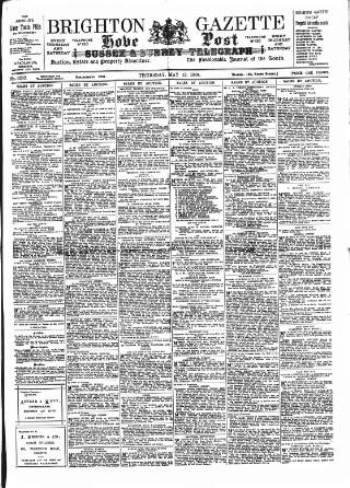 cover page of Brighton Gazette published on May 12, 1904