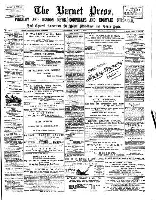 cover page of Barnet Press published on May 11, 1907