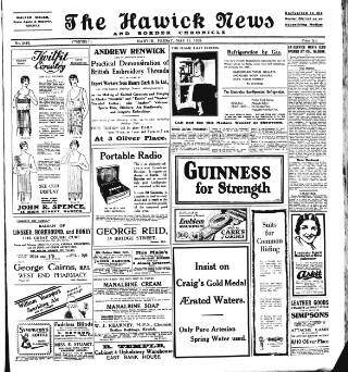 cover page of Hawick News and Border Chronicle published on May 11, 1928